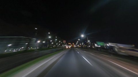 2020-12-12_4K Hyperlapse  Sequence of Toronto, Canada - Drivelapse recorded on the Highway Gardiner Expressway at Night
