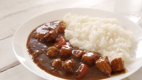 Sprinkle sauce from curry, Japanese curry, curry pot