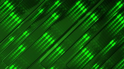 Abstract video screen saver moving volumetric green background computer render