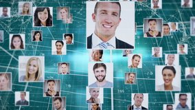 Digital animation of network of multiple profile icons against green background. global networking and social networking concept. - Powered by Shutterstock - Get 15% off with code: PIKWIZARD15
