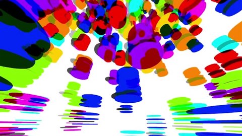Abstract color animation. Looped animation.