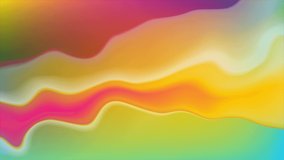 Colorful neon flowing liquid waves abstract motion background. Seamless loop. Video animation Ultra HD 4K 3840x2160