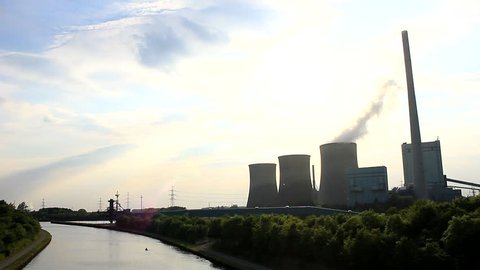 A Power plant with sky