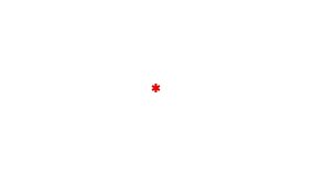 Red line medical symbol of the emergency - star of life icon isolated on white background. For websites, presentations and applications. 4K video motion graphic animation.