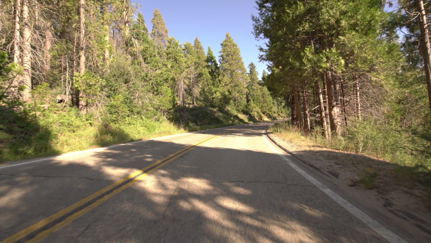 Kings Canyon National Park Generals Highway Driving Time Lapse In Sierra Nevada Mts California Hyperlapse