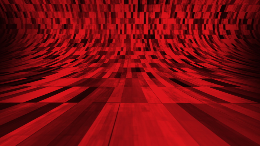Grids Floor Background Animation Loop Red