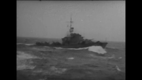 CIRCA 1940s - The Soviet submarine fleet is blocked in the Gulf of Finland during World War II.