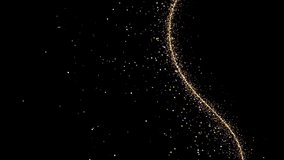 Abstract motion background shining gold particles. Shimmering Glittering Particles With Bokeh. New year and Christmas 2021 background. Seamless 4K loop video animation
 - Powered by Shutterstock - Get 15% off with code: PIKWIZARD15