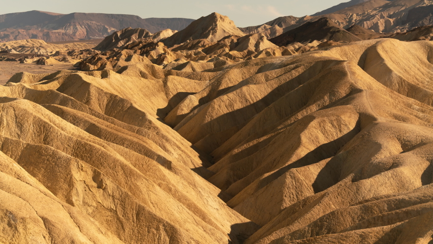 Death Valley National Park Desert Canyon Zabriskie Point Time Lapse Mojave Desert California USA