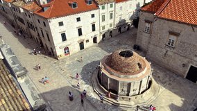 Dubrovnik Stradun is a stock video that consists of amazing pan left view of the main walking street in Dubrovnik old Town.