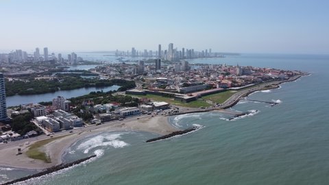 Marbella Beaches City Cartagena Background Stock Footage Video (100% ...