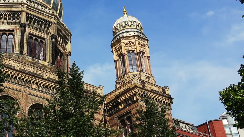Jewish synagogue in the center of Berlin. Germany.
