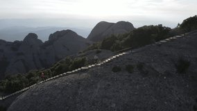 Montserrat Mountain in Aerial View