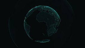 rotating earth 4k.Digital clouds Earth rotation animation social future technology abstract business scientific growth network around rotating planet earth - Powered by Shutterstock - Get 15% off with code: PIKWIZARD15