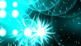 teal exploding intense cartoon spheres Variety Of Particle Effects In Multiple Animation Sequences