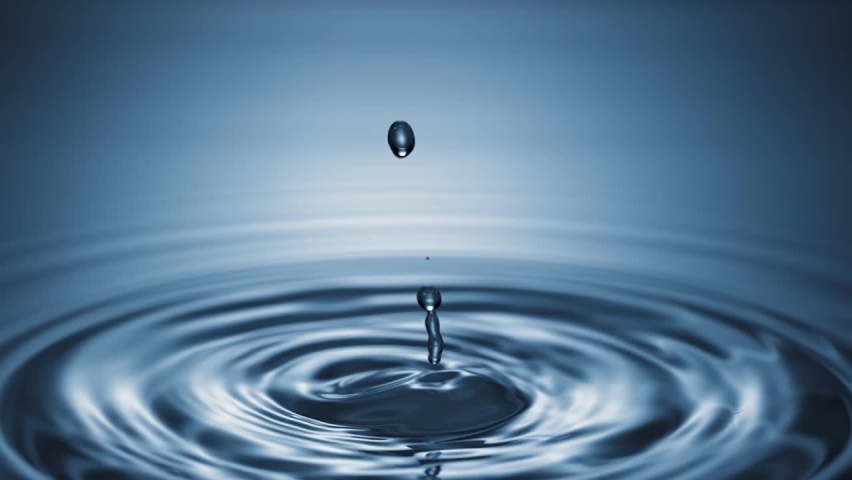 Slow Motion Water drop splash into water. | Shutterstock HD Video #1064630983
