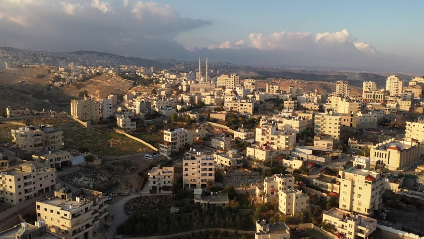 Palestine Town al-eizariya in jaudean desert 
Close to Jerusalem and maale adumim City,sunset, Judean desert,December 2020
