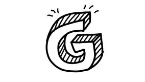 Cute Hand Draw Alphabet Letter G  Sketch Animation