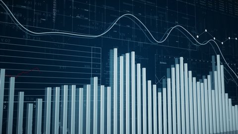 Bar Chartsbusiness Growing Down Bars Diagram Stock Footage Video (100% ...