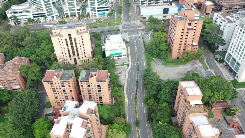 Drone footage 4k from El Poblado, Medellin (Antioquia Colombia)