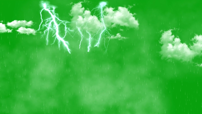 moving clouds rainfall green screen motion Stock Footage Video (100% Royalt...