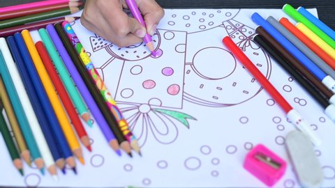 Download Coloring Book Pages Stock Video Footage 4k And Hd Video Clips Shutterstock