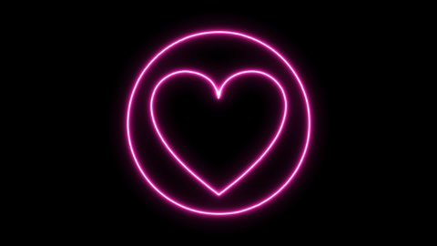 Pink Neon Heart Hypnotize の動画素材 ロイヤリティフリー Shutterstock