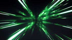 High Speed Flying Lines 3d Animation in Seamless Looping Traffic. Sci-fi Digital Footage Electric Move of Dynamic Streaks in Dark Backdrop. Neon Glowing Fast Energy Rays Hyperspace Illustration View - Powered by Shutterstock - Get 15% off with code: PIKWIZARD15