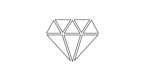 Diamond Vector Icon Stock Vector (Royalty Free) 587780204