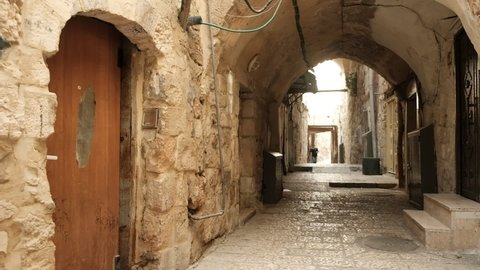 Jerusalem Old City Street Jerusalem Old Stock Illustration 467428832 ...