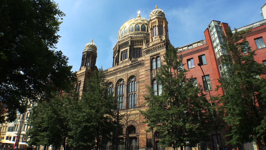 Jewish synagogue in the center of Berlin. Germany.