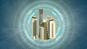 cg industry 3D animation, city - urban district rotate - Powered by Shutterstock - Get 15% off with code: PIKWIZARD15