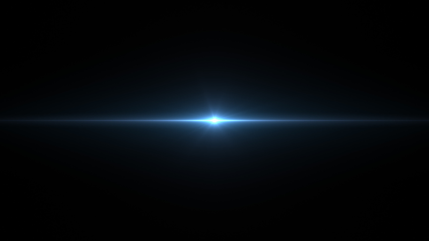 Blue optical lens flare on black background, digital flashes of light, pulsating energy, video production, seamless looping Royalty-Free Stock Footage #1064767222