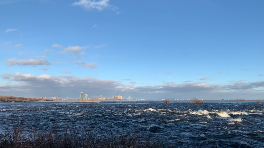 The Lachine Rapids, Saint Lawrence River.