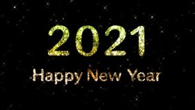 Happy New Year 2021 loop video material