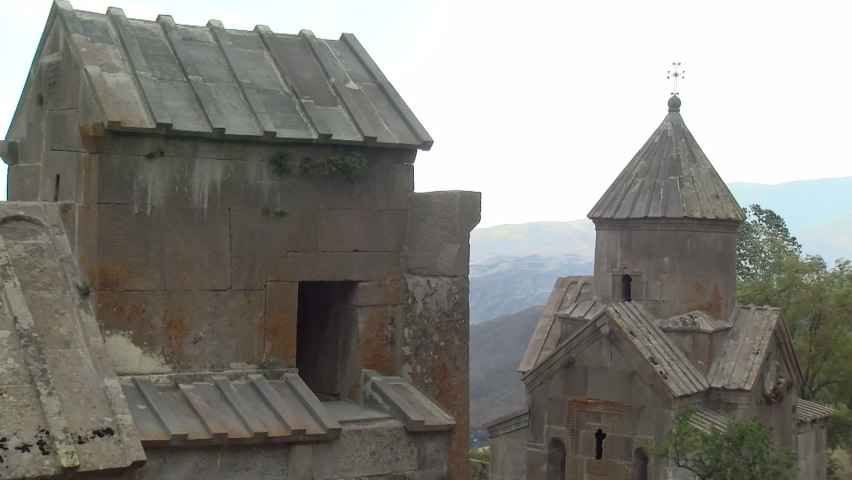 ancient christian church in a mountains