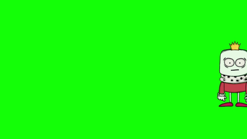  King Green alien cartoon 4k