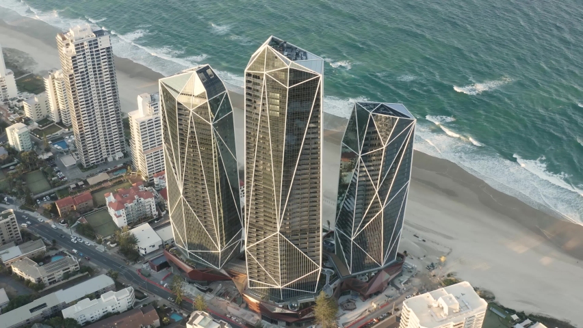 Aerial view of the Gold Coast, Queensland, Australia.