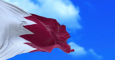 Seamless loop of Bahrain flag.	