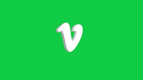 Vimeo 3D Animated Icon on Green Screen Background. 4K Animated 3D Icon to Improve Your Project and Explainer Video.
