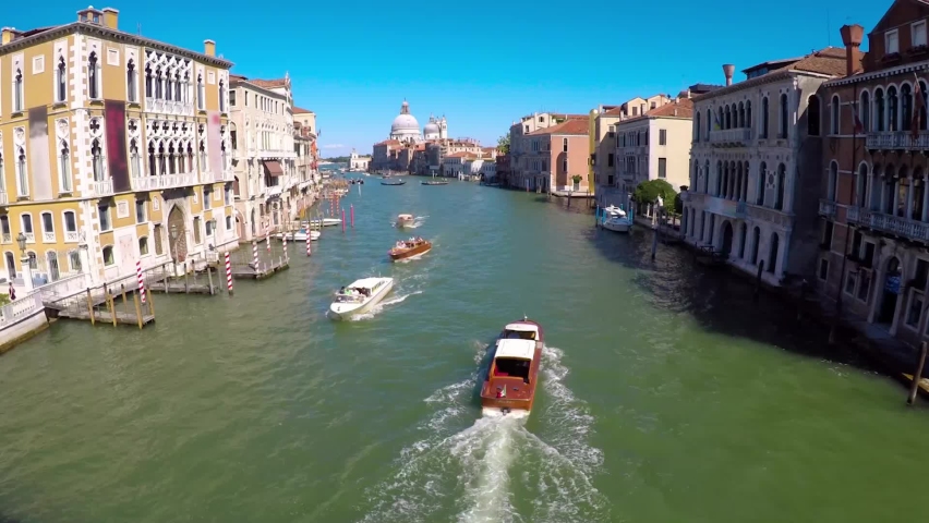Grand canal in Venice, Italy time lapse video