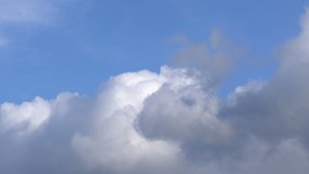 Time lapse video of changing cloudscape in 4K