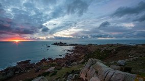 Time Lapse video of Corbiere Lighthouse, Jersey CI