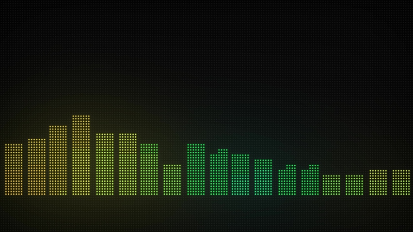 Colorful Audio Equalizer LED Pulsing Animation Seamless Loop - Powered by Shutterstock - Get 15% off with code: PIKWIZARD15