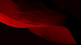 4k Red wave satin fabric loop background.Wavy silk cloth fluttering in the wind.tenderness and airiness.3D digital animation of seamless flag waving ribbon streamer riband.  - Powered by Shutterstock - Get 15% off with code: PIKWIZARD15