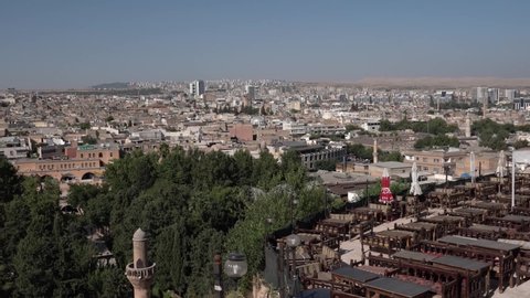 Sanli Urfa, Turkey: September 12 2020:Panoramic view of Sanli Urfa city, Turkey