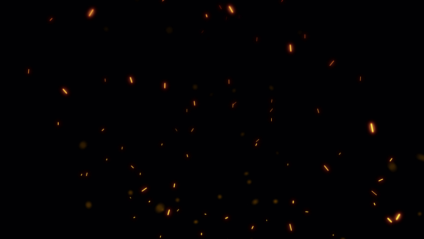 Abstract seamless loop fire ash sparks rising up with transparent alpha channel can be used for overlay your project. 4K 3D chaotic motion of fiery orange glowing flying ember burning ash particles. | Shutterstock HD Video #1064936812