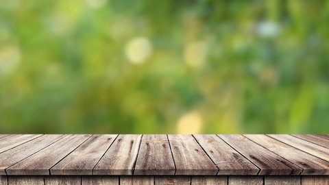 Empty Wooden Table Party Green Wheat Stock Photo 761490985 | Shutterstock