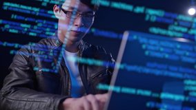 Asian man using computer ai chatbot futuristic computer code cyber  crime, computer engineer programmer prompt engineer typing code cyber security hacking, internet network digital technology concept. - Powered by Shutterstock - Get 15% off with code: PIKWIZARD15