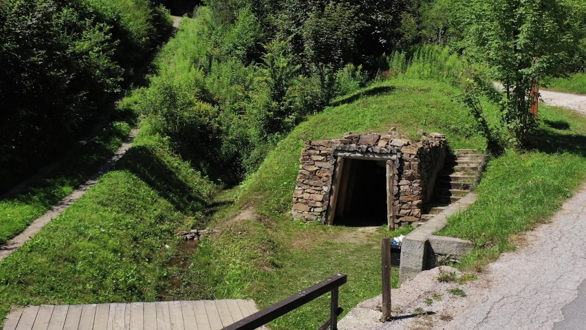 View of the mine in the town of Gelnica in Slovakia